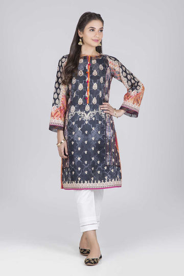 Bonanza Satrangi Copper Flame - 1 PcSummer Spring Lawn Collection Vol 1 2020 | Bonanza Lawn